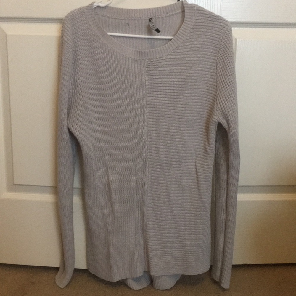 grey sweater